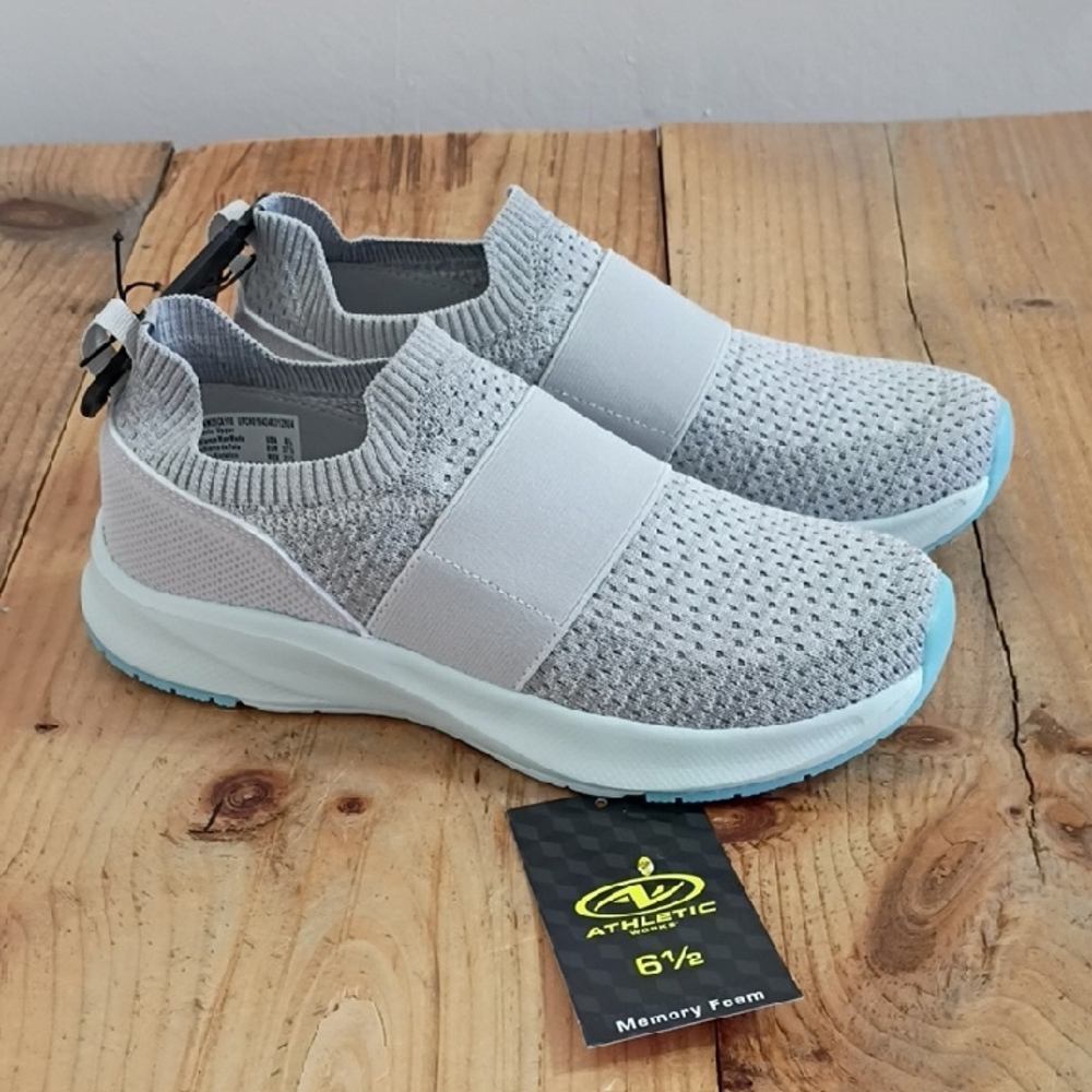 Athletic Works Odor Control Banded Jogger Sneakers Size 6.5 NWT